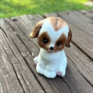 Vintage JASCO Taiwan Ceramic Puppy Dog Figurine Collectible‎